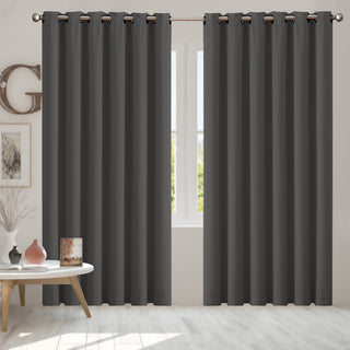 2x Blockout Curtains Panels 3 Layers Charcoal-1848848594967334918