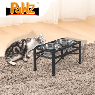 PaWz Dual Elevated Raised Pet Dog Feeder Small-1843791369718599686