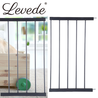 Levede Baby Safety Gate Adjustable Pet Black 45cm Extension-1831593008605302790