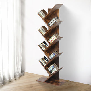 Levede Bookshelf Wooden Tree Bookcase-1831592681395064839