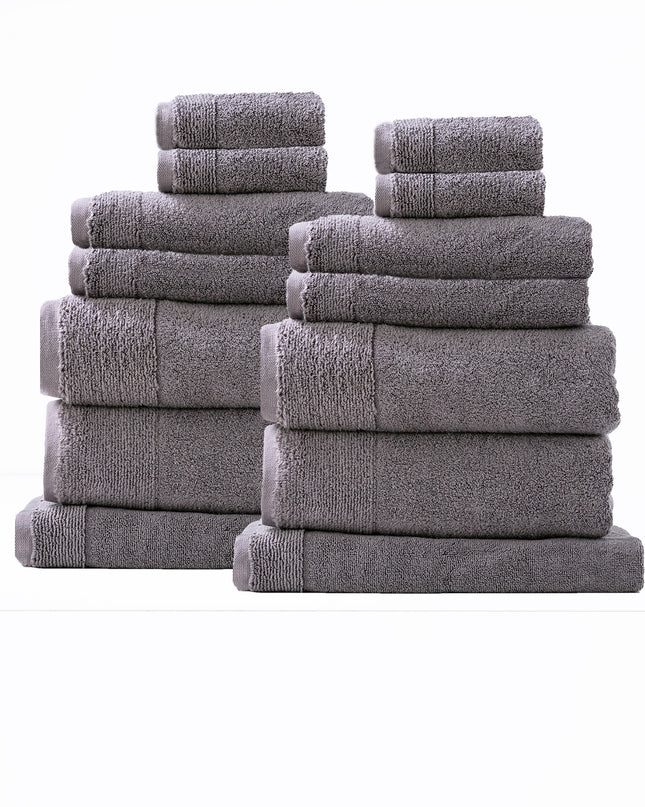 Aireys 650 GSM Zero Twist 14 Piece Vapour Bath Towel by Renee Taylor