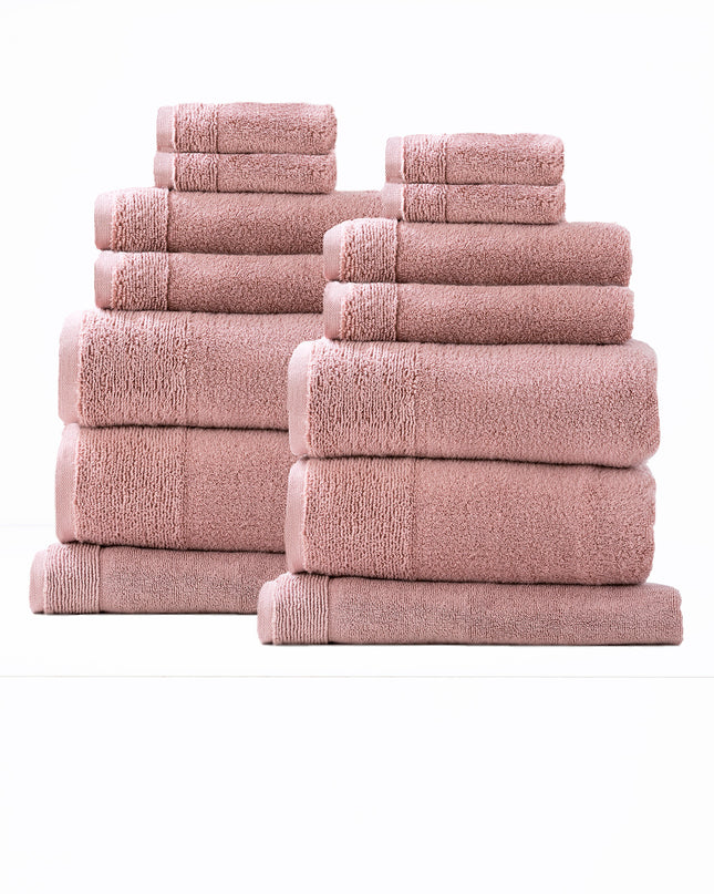 Aireys 650 GSM Zero Twist 14 Piece Bath Cherwood Towel by Renee Taylor