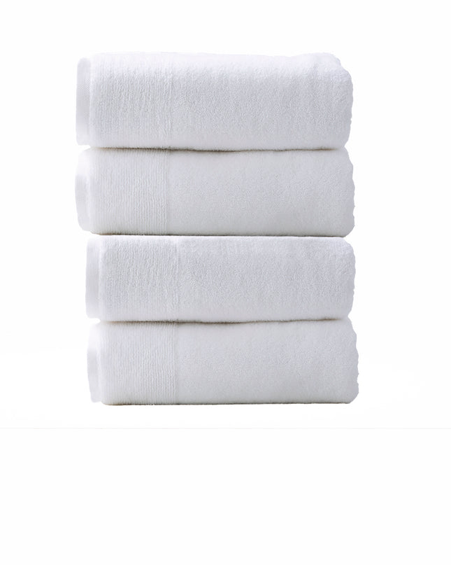 Aireys 650 GSM Zero Twist 4 Piece Snow Bath Towel by Renee Taylor