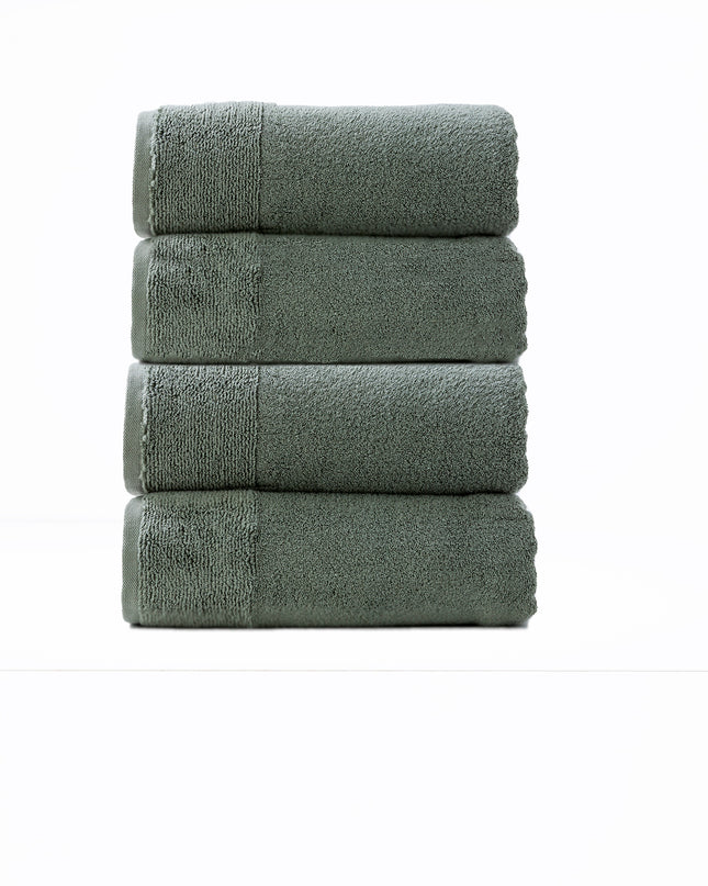 Aireys 650 GSM Zero Twist 4 Piece Agave Bath Towel by Renee Taylor