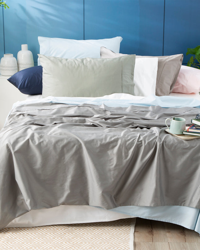 500 TC Bamboo Cotton White Split Queen Sheet Set by Park Avenue