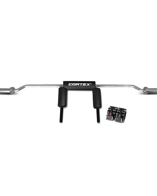 CORTEX Safety Squat Olympic Barbell with Lock Jaw Collars