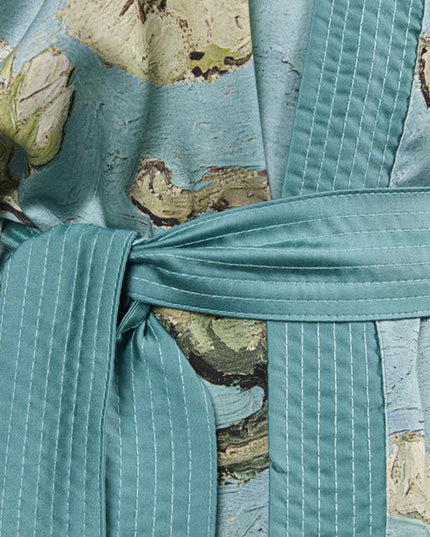 Bedding House Van Gogh Almond Blossom Blue Kimono Bath Robe Large/Extra Large