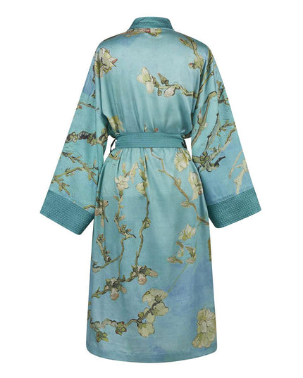 Bedding House Van Gogh Almond Blossom Blue Kimono Bath Robe Large/Extra Large