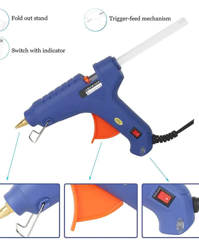 2 X HOT MELT GLUE GUN TRIGGER ADHESIVE WITH STICKS REPAIR KIT FOR USE