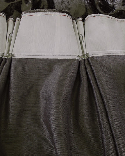 Large Thick Velvet Curtains Stunning Flocking 580x270cm+Hook Pinch Pleat Silver Grey