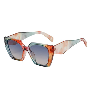 Bold Oversized Multicolor Gradient Sunglasses | UV400 Designer Fashion Shades