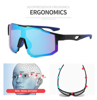 New sports sunglasses men's and women's cycling sunglasses dazzling sunglasses