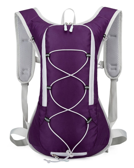 Purple Outdoor Sports Hydration Backpack for Running, Hiking, and Cycling - Lightweight and Waterproof