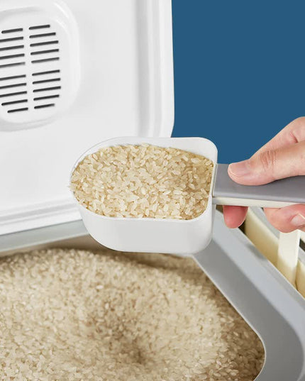 Large Capacity Rice Storage Container with Handle - Airtight, Press-to-Open Design for Convenient Rice Storage 21*23*20cm