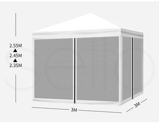 Mountview Gazebo 3x3 Marquee Pop Up White-1829372010472542210