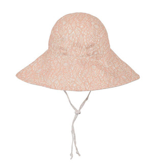 Bedhead Girls Wide- Brimmed Sun Bonnet Hat- Freya/Flax S-1826048824808968192