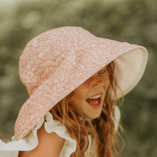 Bedhead Girls Wide- Brimmed Sun Bonnet Hat- Freya/Flax S-1826048824808968198