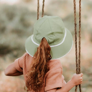 Bedhead Ponytail Bucket Hat - Khaki Ruffle L-1826048834317455364