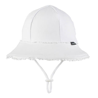 Bedhead Ponytail Bucket Hat - White Ruffle L-1826048834694942720