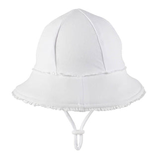 Bedhead Ponytail Bucket Hat - White Ruffle L-1826048834694942721