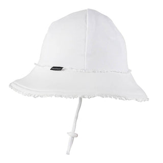 Bedhead Ponytail Bucket Hat - White Ruffle L-1826048834694942722