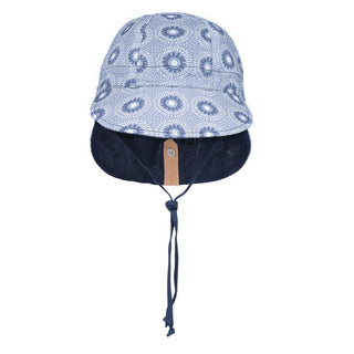 Bedhead Reversible Baby Flap Sun Hat-Norman/Indigo S-1826048834833354753