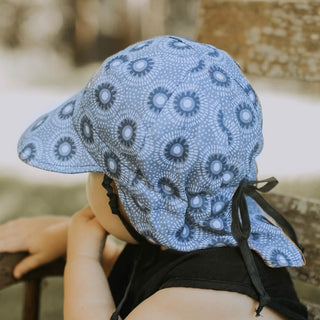 Bedhead Reversible Baby Flap Sun Hat-Norman/Indigo S-1826048834833354757