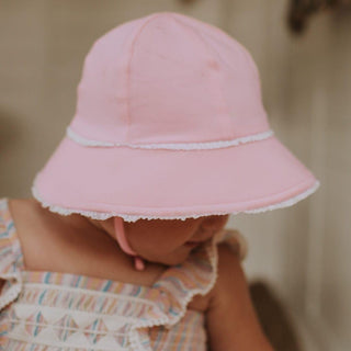 Bedhead Toddler Bucket Hat - Blush Ruffle Trim S-1826048835961622531