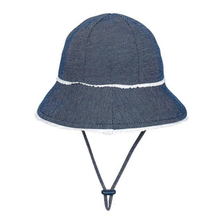 Bedhead Toddler Bucket Hat - Denim Ruffle Trim S-1826048836339109888