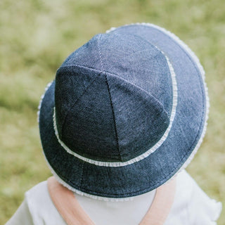 Bedhead Toddler Bucket Hat - Denim Ruffle Trim S-1826048836339109894