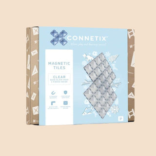 Connetix Tiles 2 Piece Base Plate Lemon - Peach-1826048864273174537