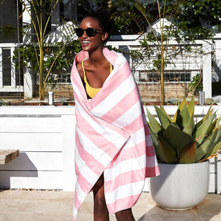 Dock & Bay Beach Towel Cabana Collection XL | Quick Dry | Malibu Pink-1826048871378325505