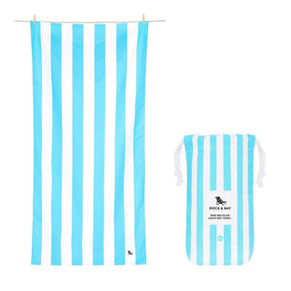 Dock & Bay Beach Towel Cabana Collection XL | Quick Dry | Tulum Blue-1826048871642566656