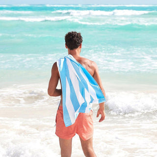 Dock & Bay Beach Towel Cabana Collection XL | Quick Dry | Tulum Blue-1826048871642566657