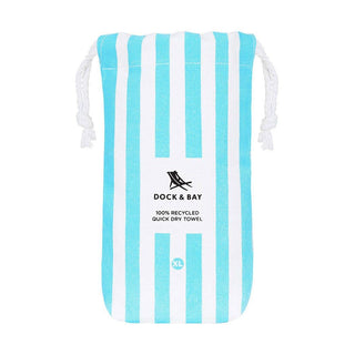 Dock & Bay Beach Towel Cabana Collection XL | Quick Dry | Tulum Blue-1826048871642566661