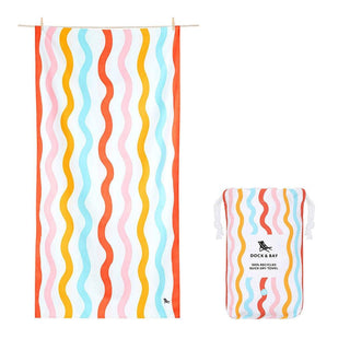 Dock & Bay KIDS Beach Towel | Quick Dry | Squiggly-1826048872754057216