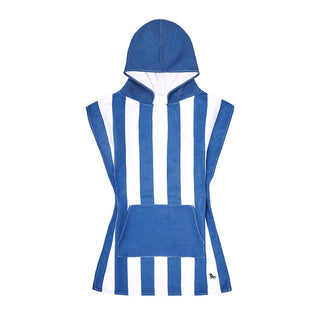 Dock & Bay KIDS Poncho Hooded Towel -Mini Cabana Collection-Whitsunday Blue M (8-10yrs)-1826048874633105413