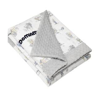 Domimia Thick Padded Minky Cotton Kids Blanket - 2.5 tog Wildflower Boquet-1848848475006046214