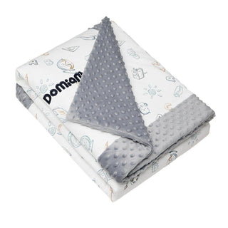 Domimia Thick Padded Minky Cotton Kids Blanket - 2.5 tog Wildflower Boquet-1848848475006046217