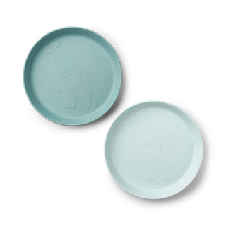 Done by Deer Kiddish Raffi Plate 2 Pack-Blue-1826048878638665729