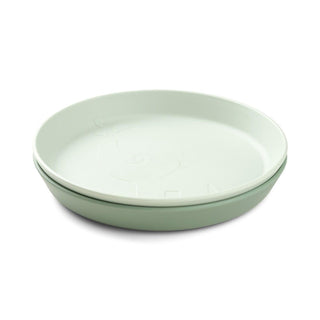 Done by Deer Kiddish Raffi Plate 2 Pack-Green-1826048878768689152