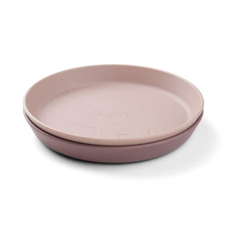 Done by Deer Kiddish Raffi Plate 2 Pack-Power Pink-1826048879020347392