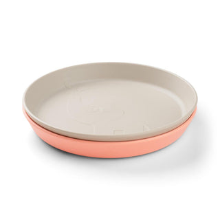 Done by Deer Kiddish Raffi Plate 2 Pack-Sand & Coral-1826048879167148032