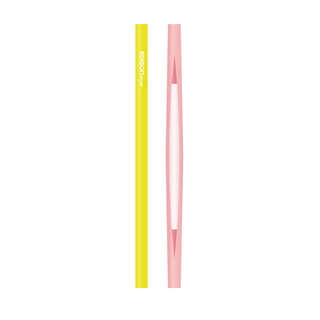 EDISON mama Resealable Silicone Zipper Straw Pink/Yellow-1848848465044574214