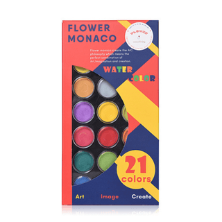 Flower Monaco Water Color 12 Colors-1848848475685523458