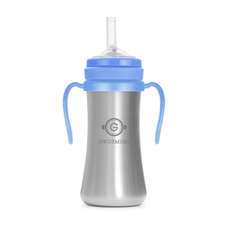 Grosmimi Stainless Straw Cup 200ml Blue-1826048941377064963