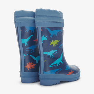 Hatley Dinosaur Silhouettes Sherpa Lined Kids Rain Boots Size 8-1826048949392379905