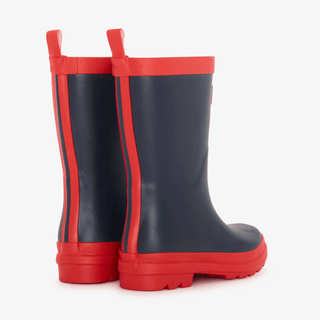 HATLEY Matte Kids Rain Boots | Navy & Red size 12-1826048949912473600