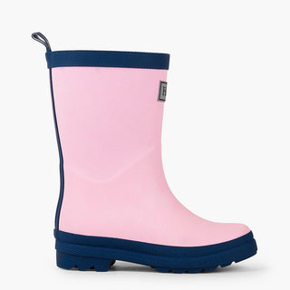 HATLEY Matte Kids Rain Boots | Pink & Navy size 5-1826048950164131840