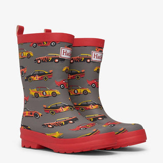 HATLEY Shiny Kids Rain Boots | Classic Race Cars size 4-1826048951258845184